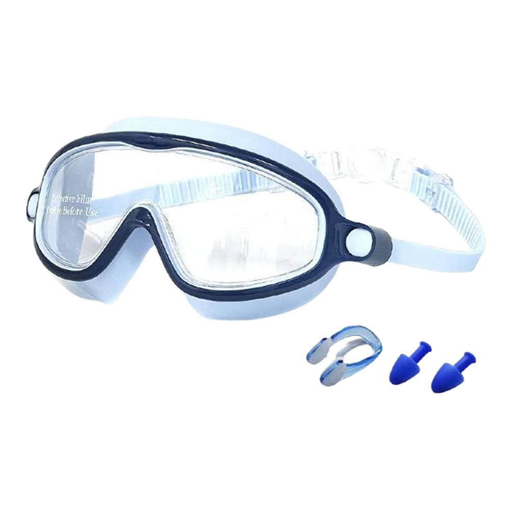Kids Swimming Goggles No Leaking Pool Goggles with Ear Plugs Nose Clip for Children From 4 To 15 Years Old