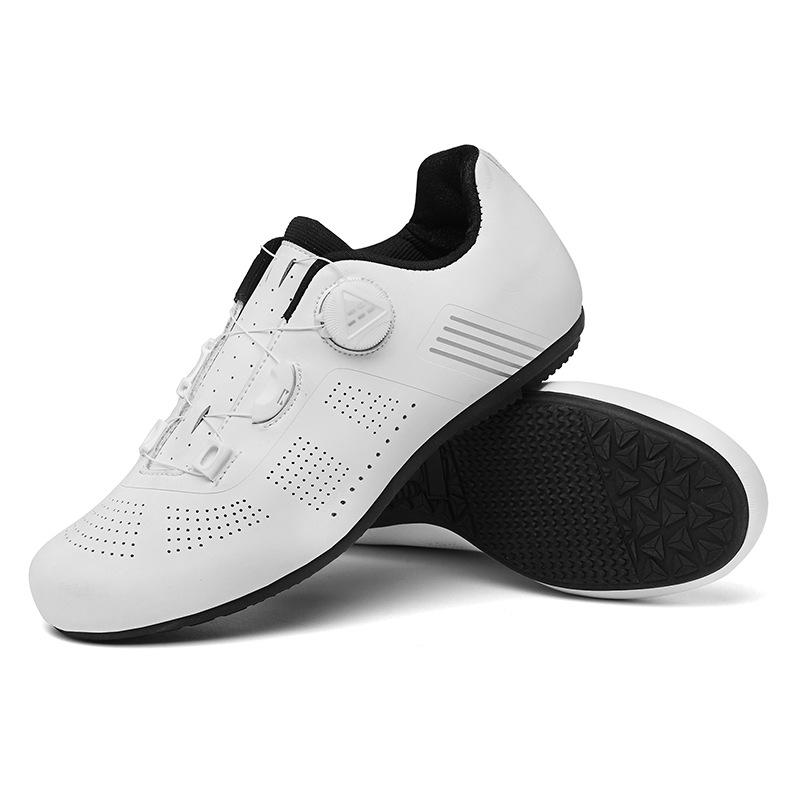 

2025 нові дорожні велотуфлі з жорсткою підошвою, дихаючі, професійні гоночні велосипедні туфлі, без замка, велотуфлі в наявності 47