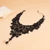 Gothic Choke Necklace Halloween Party Geometric Lace Lace Collarbone Chain