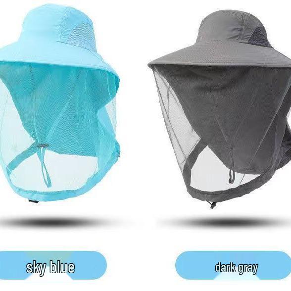 Unisex Mesh Mückendichter Sonnenhut mit breiter Krempe - Anti-UV Sommer Wandern & Angeln Outdoor Schutz