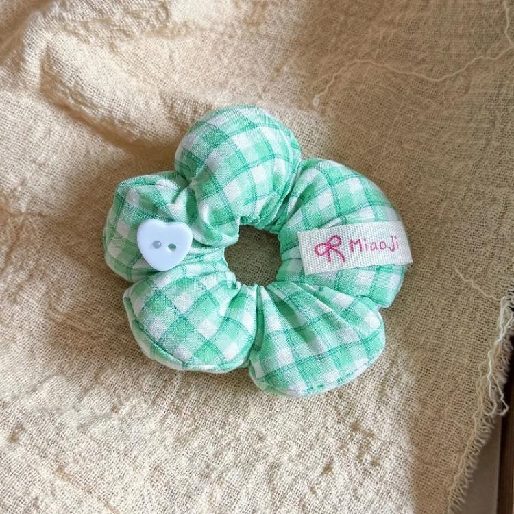 Sweet Floral Sponge Hair Scrunchies Cute Floral Hairbands Children Girls Cute Kawaii Ponytail Holder Hair Styling Accessories