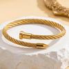 High-Grade Stainless Steel Diamond Inlaid Versatile Bracelet for Girls