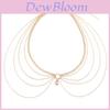Geometric Body Chain For Women With Water Diamond Embellishments Summer Fashion Jewelry
