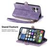 (Purple) Flip Case for iphone 16 Plus Flip Cover Leather Case Wallet Shockproof Simple Business