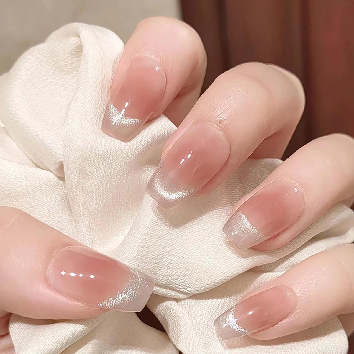 

Luxury Cat Eye Handmade Nail Tips - Summer False Nails & Stylish Art Patches