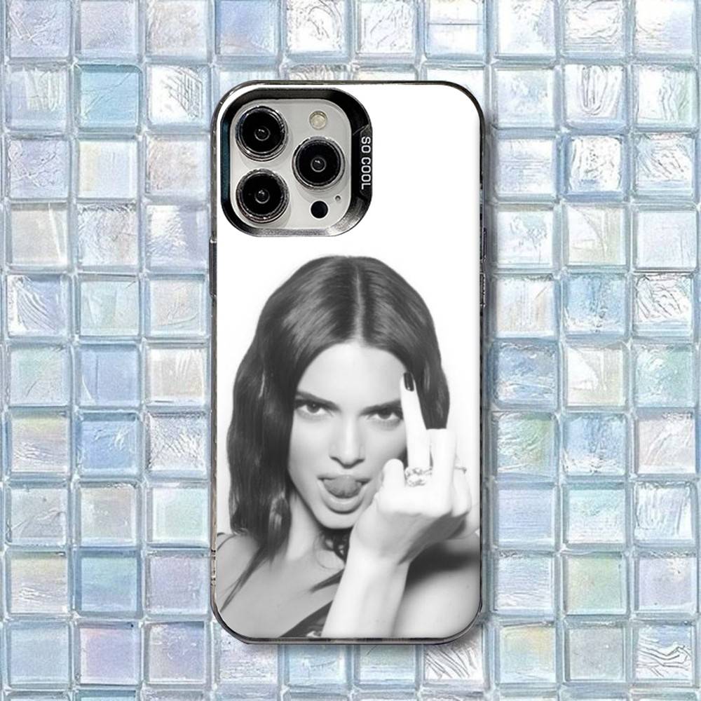 

Fashion Kendall Jenner Phone Case For iPhone 16,15,14,13,12,11,8,7,Pro,Max,Plus,Mini,XS,SE Shockproof Matte Cover iPhone15