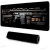 Cool Gun parts assembly Mouse Pad Office Large Desk Mat Computer Laptop Keyboard Pads Gaming Mousepad Non-Slip Cushion 900X400