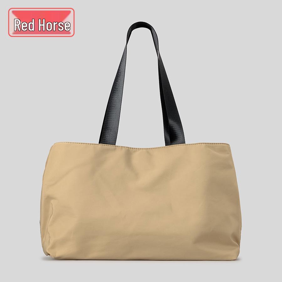 

Легкая женская сумка-тоут из нейлона высокой вместимости, водоотталкивающая хаки