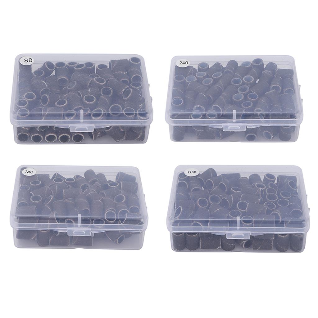 100pcs Nail Art Sanding Bands Manicure Pedicure Nail Drill Bits Accessories Tools