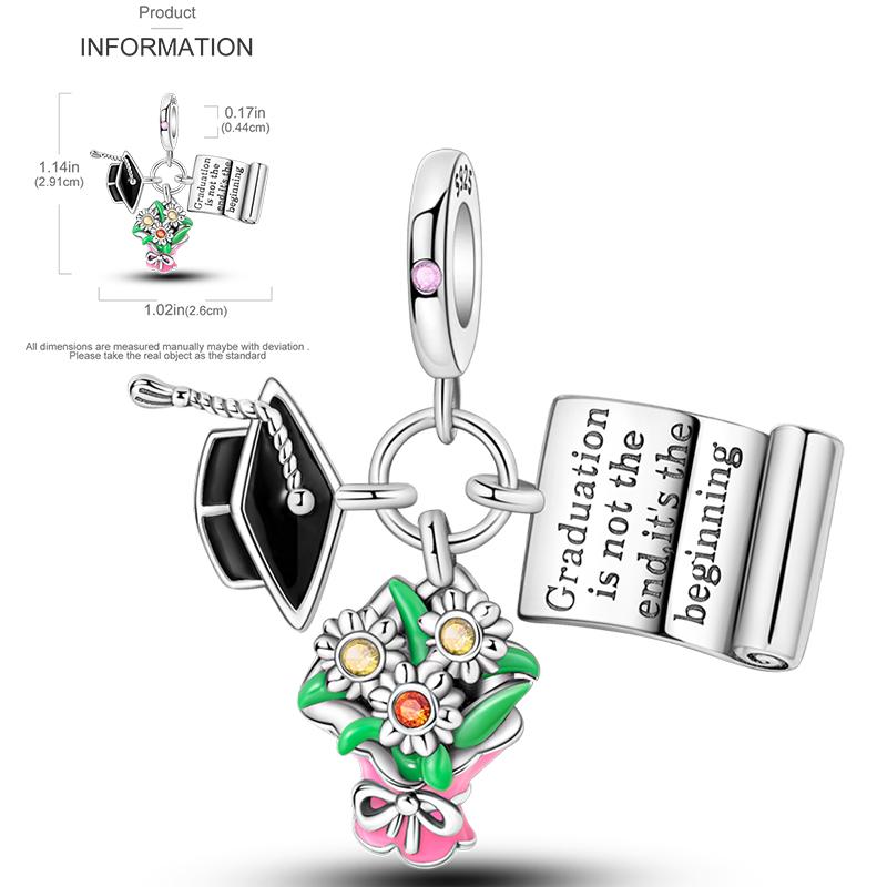 New Copper Charms Beads Sunflower Flower Daisy Original Charm Pendant Fit Charm Bracelets Diy Jewelry Birthday Gift