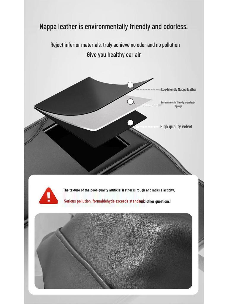 Jihu S Alpha t/Kaola Car Interior Rear Seat Anti-Kick Mat Protector