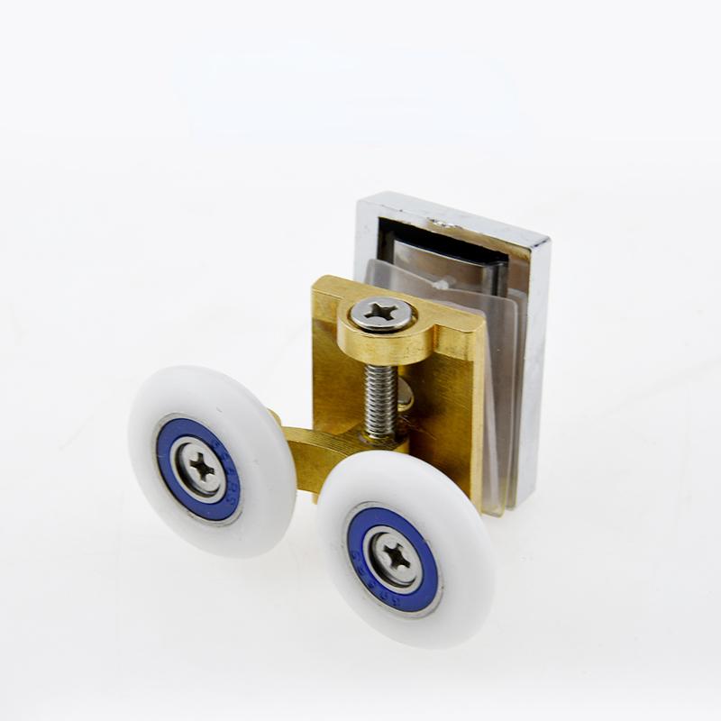 

Shower Door Rollers Copper Double-Wheel Sliding Shower Door Roller Bearing Wheel Runners Replacement