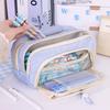 High-End Ins-Style Drawstring Pencil Case: Large Capacity, Dirt-Resistant Stationery Box for Primary & Junior High School Students