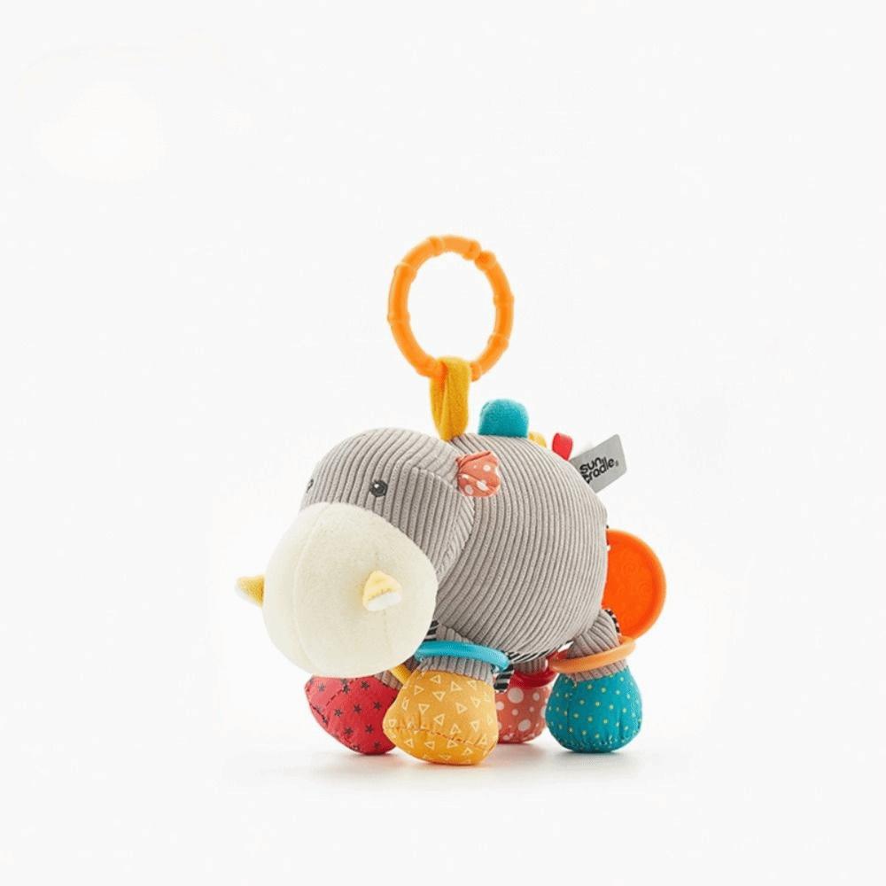 

Drawstring Pendant Soft Plush Toys Cartoon Design Educational Toys Learning To Walk сірий
