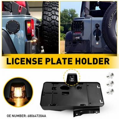 55397091AC License Plate Mounting Holder Bracket Light For Jeep Wrangler JK EOA
