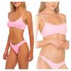 Shaping Sunbathing Swimsuit Set Top Bottom Cut Sexy
