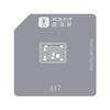 YCS BGA Stencil for Iphone 6-15Pro Max CPU A8/A9/A10/A11/A12/A13/A14/A15/A16/A17 BGA Reballing Stencil Tin Planting Platform
