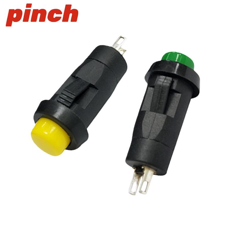 

DS-211/213 Lockable/Non-Locking Red/Green Round Button Switch, Self-Reset, Small 10MM Hole