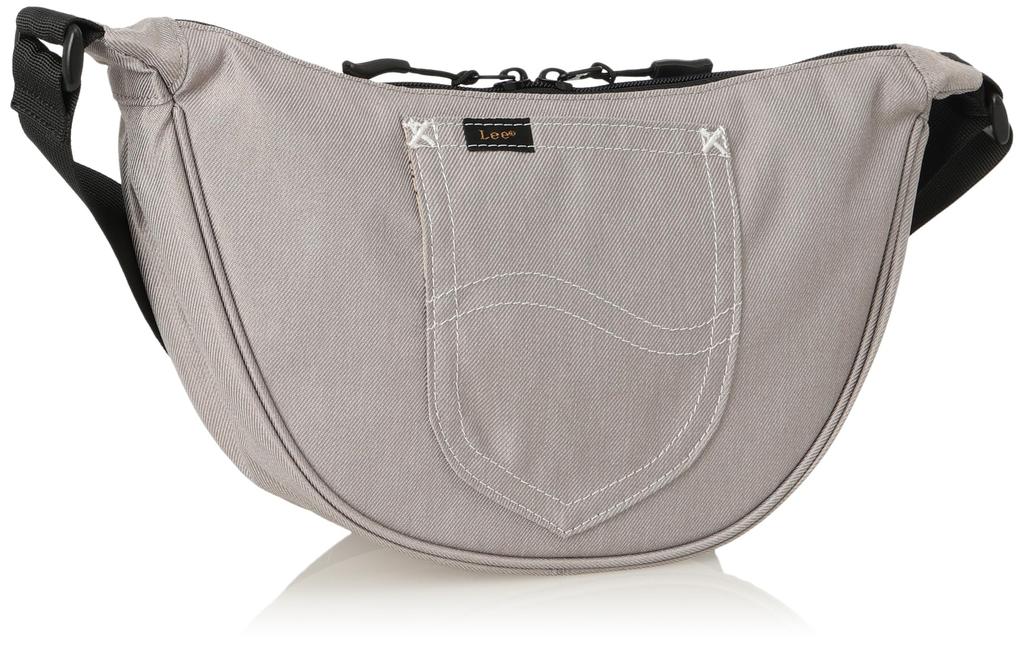 Lee Polyester Mini Shoulder Sonic+ (Denim-Style) Water-Repellent Bag, Gray, 320-1332, 320-1332-11