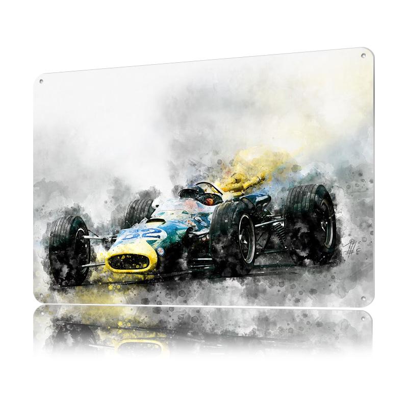 Jim Clark No Metal Poster Customized Wall Art Retro Vintage Metal Signs for Man Cave Gaming Room Decoration Cozy House Home