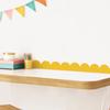 Yellow Wall Corner Line Decals, Carved Arch Geometric Wall Stickers for Cabinet and Wall Decor
