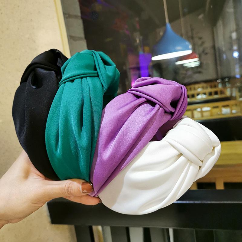 Satin Big Knot Hairbands Headbands Ornament Accessories For Women Hair Accessories