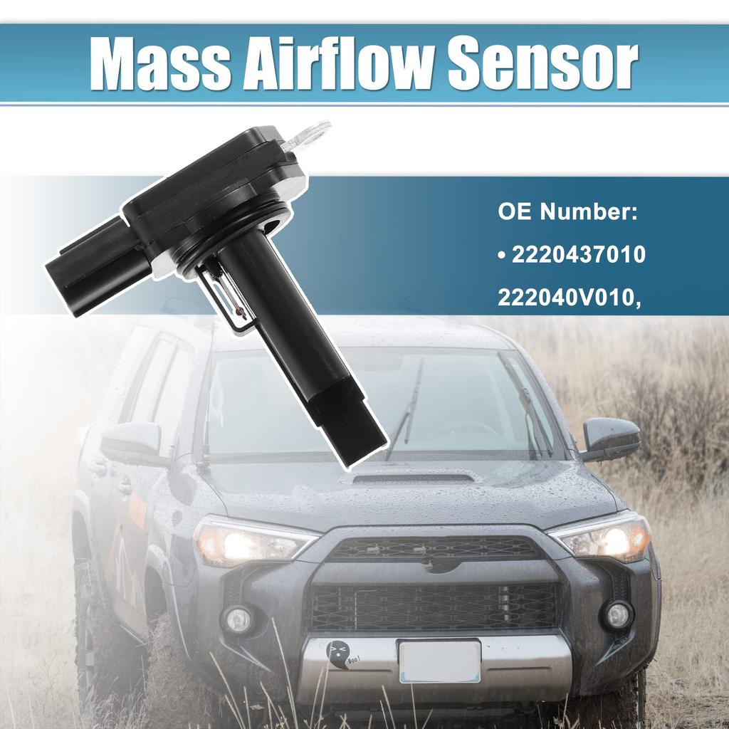 uxcell Plastic Mass Air Flow Sensor 5 Pin Fits Toy Ota 4Runner Compatible with 2010-2022 Black