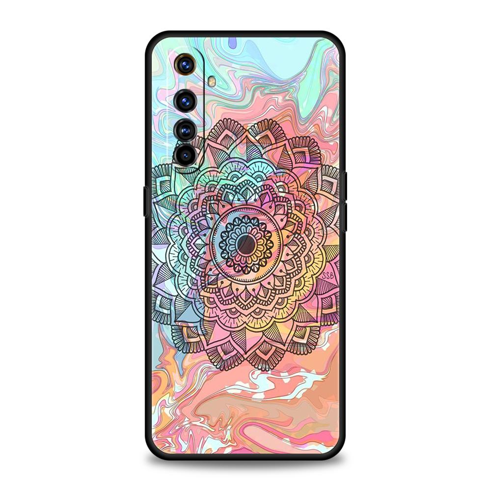 Mandala Soft Silicone For Realme 8i 9i 9 Pro Plus GT2 Pro C3 6 7 8 Pro C21 C11 C25 Pro 5G Shockproof Phone Cover Funda Coque Bag