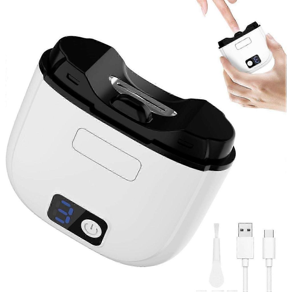 Electric Nail Clippers 3 In 1, Automatic Cutting and Grinding, with Nail Scraper, LED Display, USB Rechargeable, Safe for Babies, Kids, Adults less