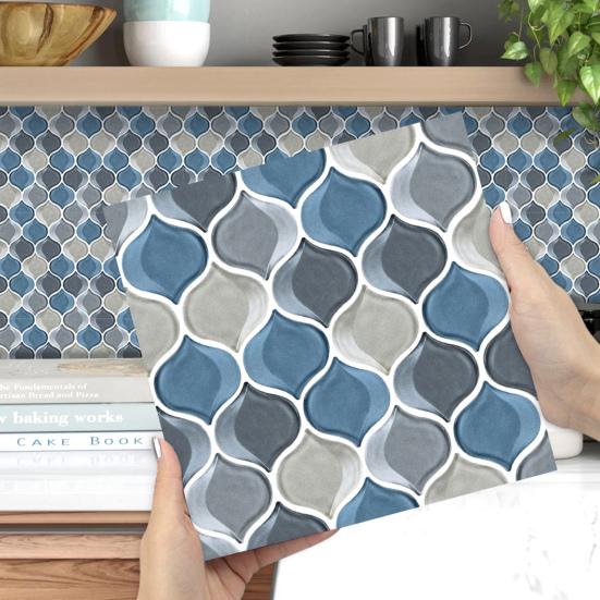 

Модный цвет стены, высокая наклейка, маслостойкий, сплошной глянец