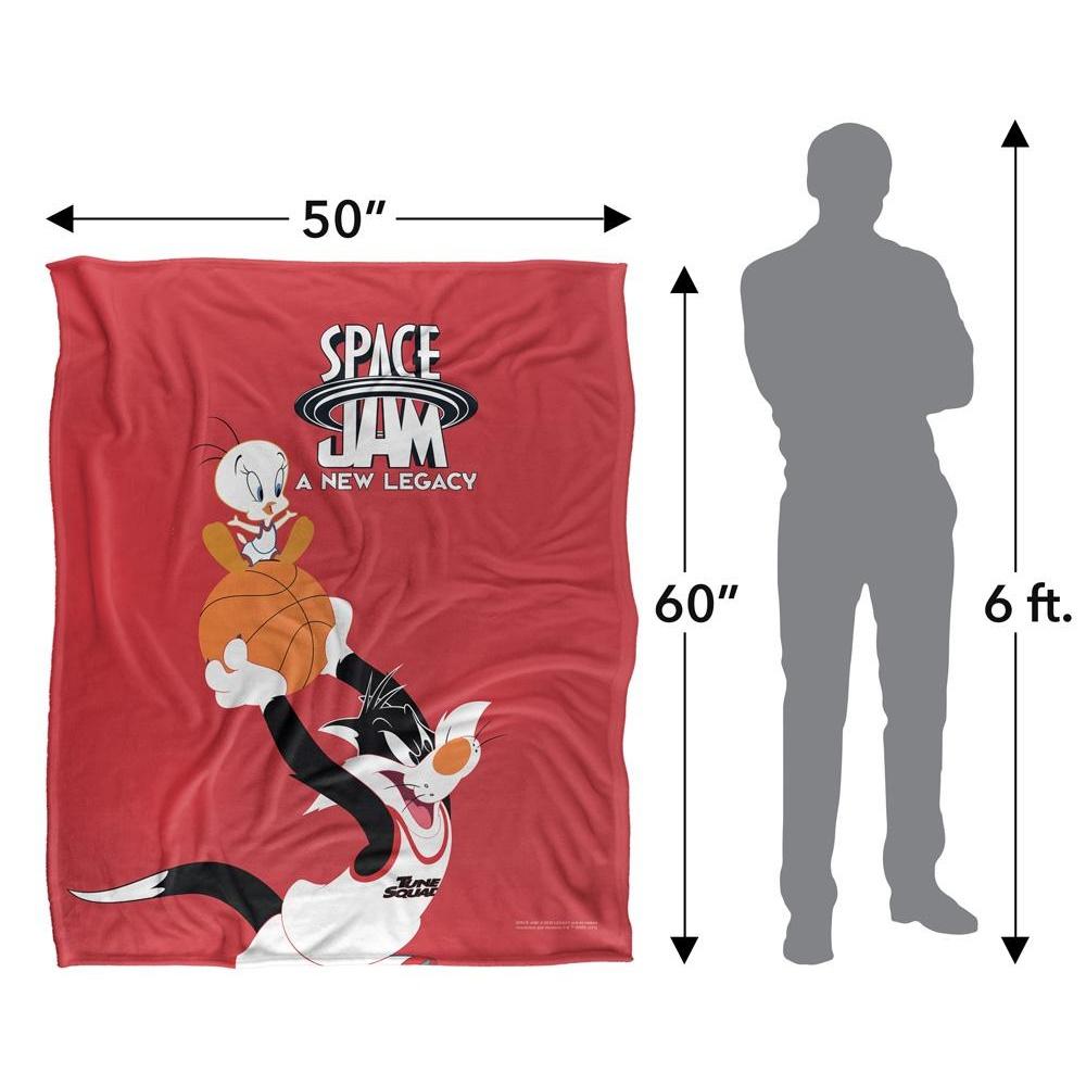 Space Jam: A New Legacy Silky Mono Sylvester & Tweety Supersoft Blanket