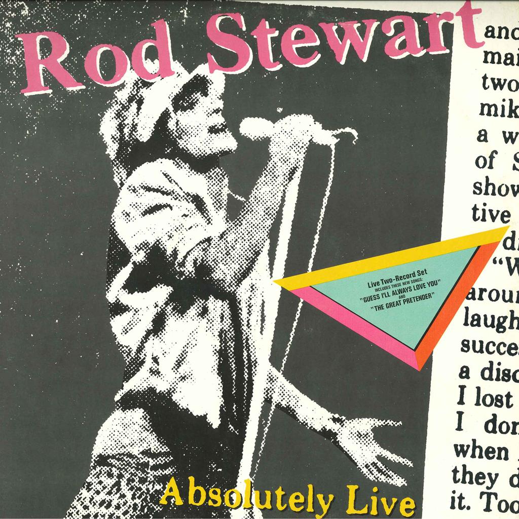 LP Record ROD STEWART - Absolutely Live P56034 WARNER BROS 1982 Japan Rock Used