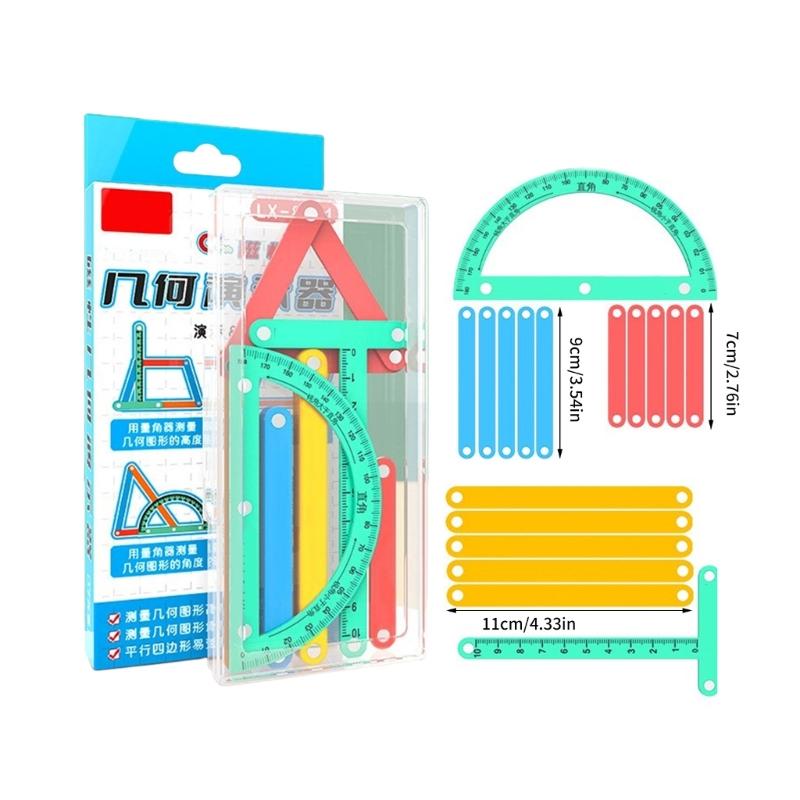 Educational Magnetic Demonstrator Building Set For Geometry Shape Construction And Interactive STEM Activities