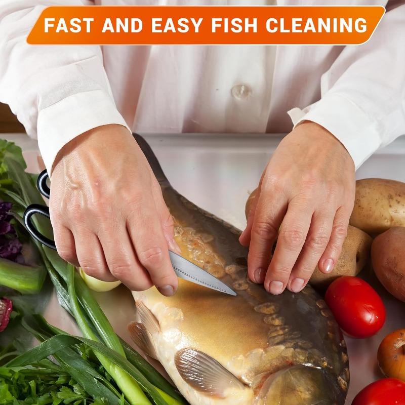 Foarfece de bucătărie multifuncțională cu capac - Foarfece de bucătărie pentru alimente Foarfece de rezistență Foarfece de pasăre pentru carne de pește