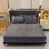 Warm Plush Fitted Sheet Elastic Mattress Cover Velvet Bed Cover Full Set Winter Soft Family Double Bed Bedding 120/150/180x200cm