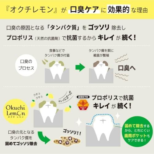 Bitatto Japan Octi Lemon Mundspülung, Alkoholfrei, Mundgeruchspflege, 5 Flaschen x 5 Packungen