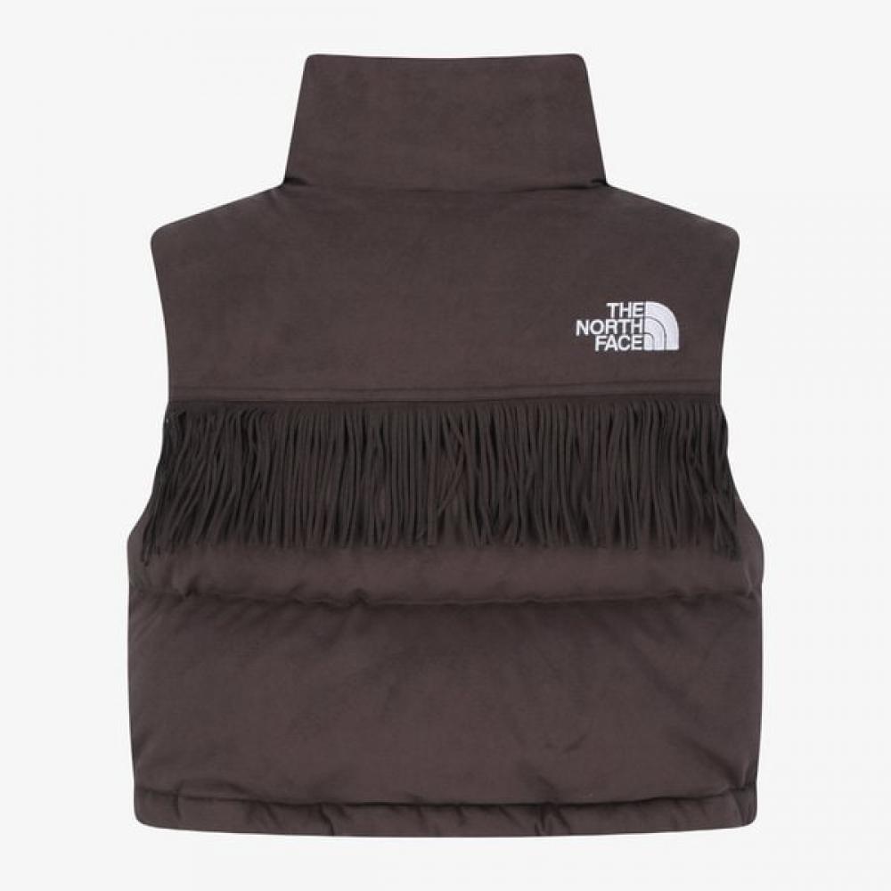 The North Face Women S Suede nuptSe veSt  rdS  Brown Nv1dr82j