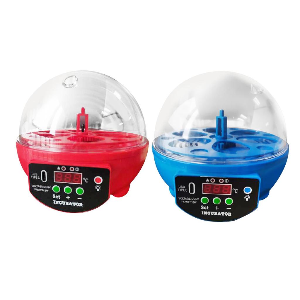 USB Egg Incubator Automatic Chick Incubator with LED Light Egg Display Small Egg