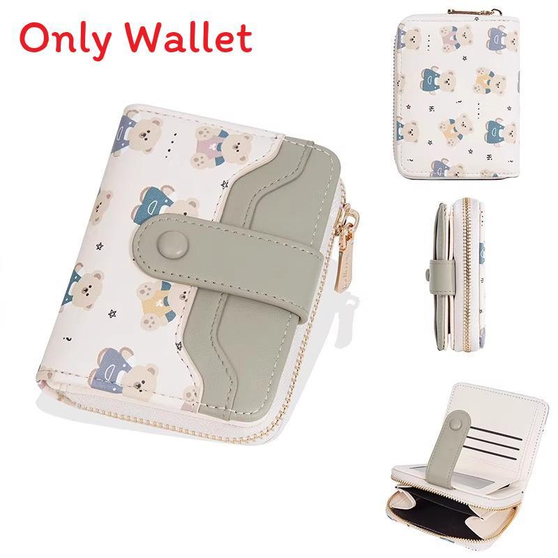 Cute Girls Wallet With Lock Closure Pu Material For Daily Use
