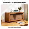 Multi-Tier Storage Organizer Large Capacity Fluted Door Display Cabinet Flip-Up Door Storage Unit Versatile Design