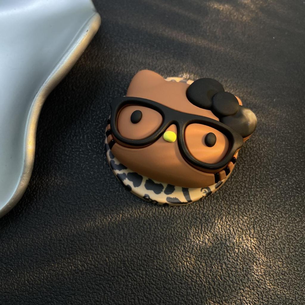 Cartoon Kitty Cat Glasses for Magsafe Magnetic Phone Holder: Retractable, Strong Magnetic Attraction for Women