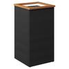Vidaxl Donica, Czarna, 40X40X80 Cm, Polirattan