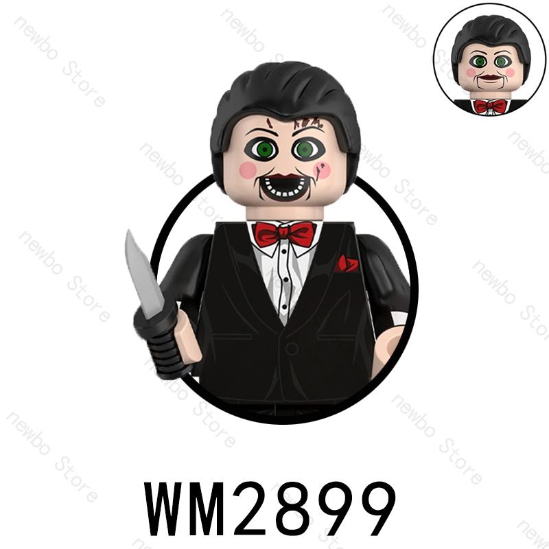 WM6205 Hot Horror Movie Protagonist character Mini Action Figures Nun Vampire Bricks Building Blocks Halloween Toys For Children