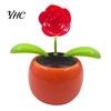 Car Dashboard Ornament Funny Solar Powered Cartoon Vibrant Ornamental Decoration Gifts Automobile Dancing Flower Swinging Toy for Friend