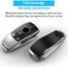 Autophone Compatible With Mercedes Benz Key Fob Cover With Keychain,Soft TPU 360 Degree Protection Key Shell Case For 2017- E-Class 2018- S-Class -