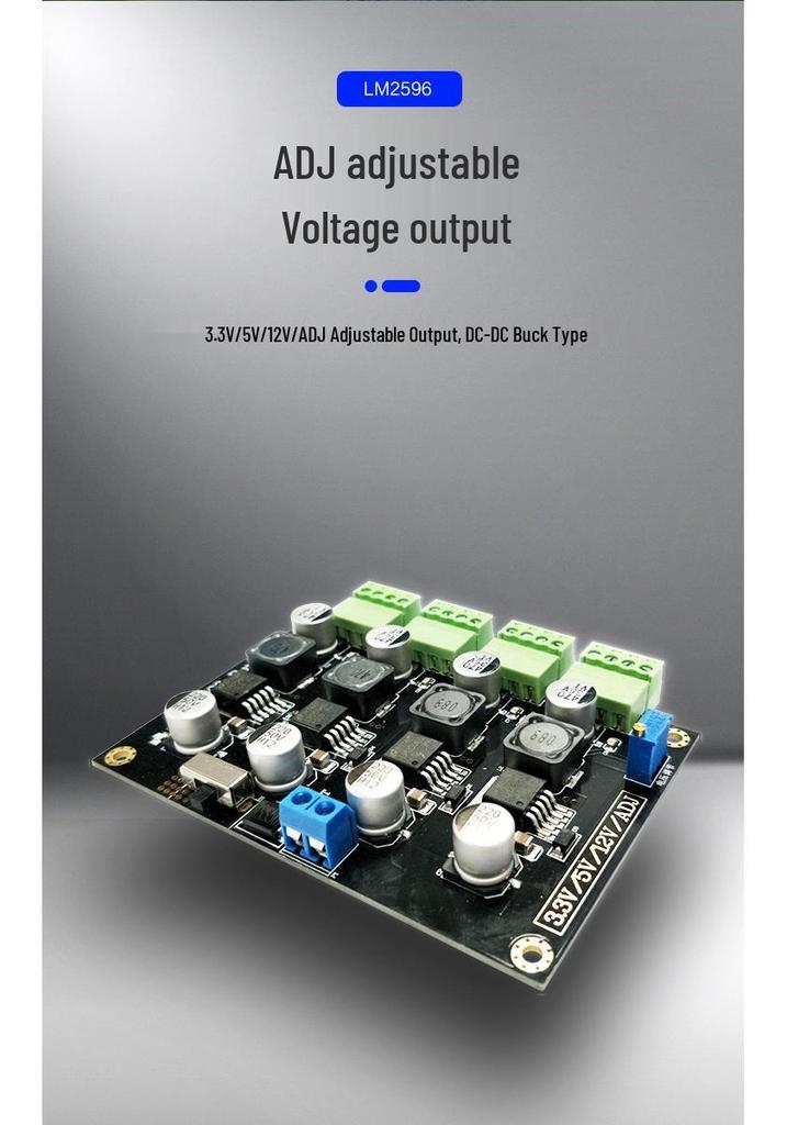 LM2596 Adjustable Voltage Power Module 3.3V/5V/12V/ADJ