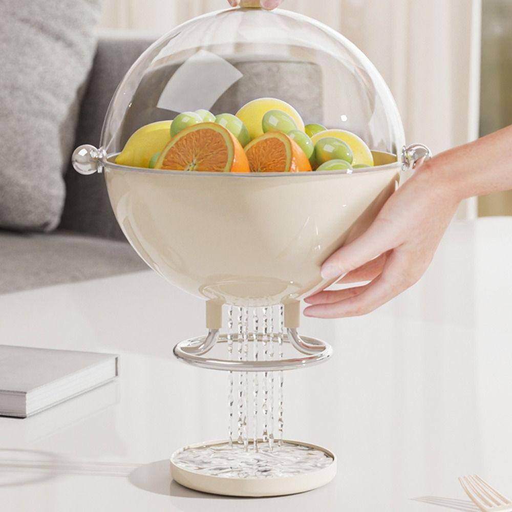 Transparent Sphere Fruit Snack Box High Footed Coffee Capsule Storage Rack  Countertop