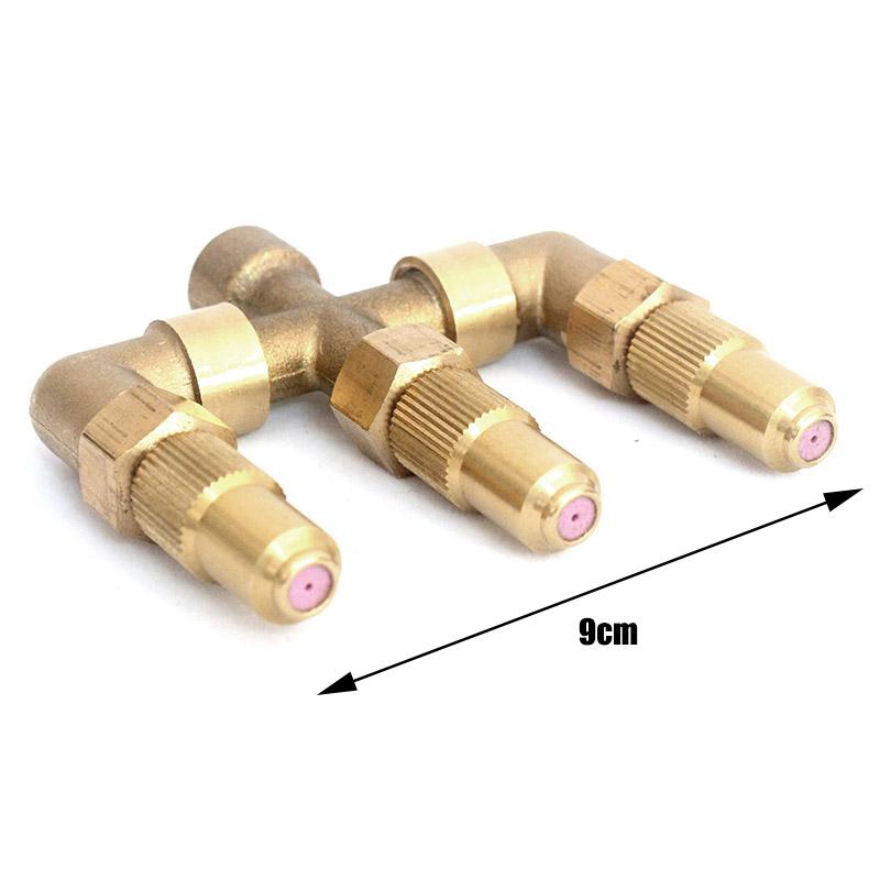 1/4'' Copper Nozzle Free Combination Water-Saving Pesticides Sprayer 3/4/5 Heads Adjustable Sprinkler High Pressure Atomization