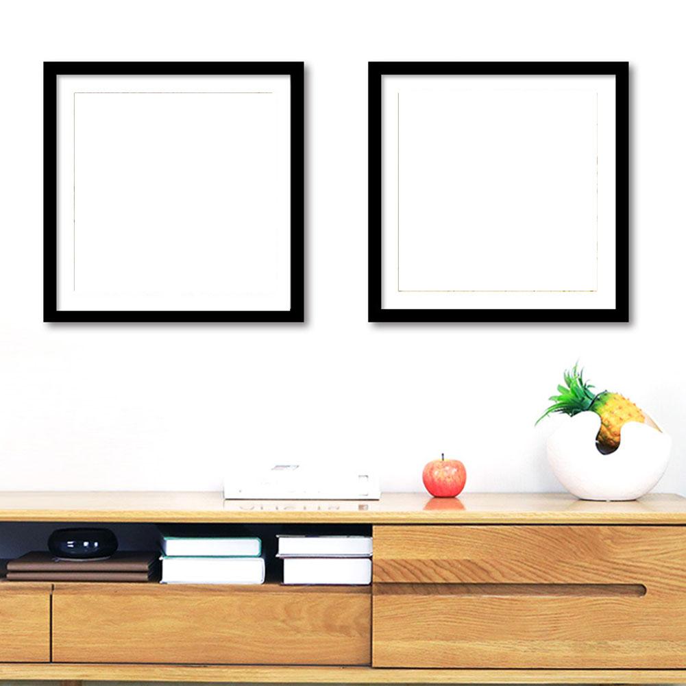1pc Solid Wood Square Photo Frame Decorative Oil Painting Photo Frame For Bedroom Living Room Home Decorations