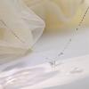 Butterfly Necklace Women'S Premium Clavicle Chain Valentine'S Day Silver 999 Accessories